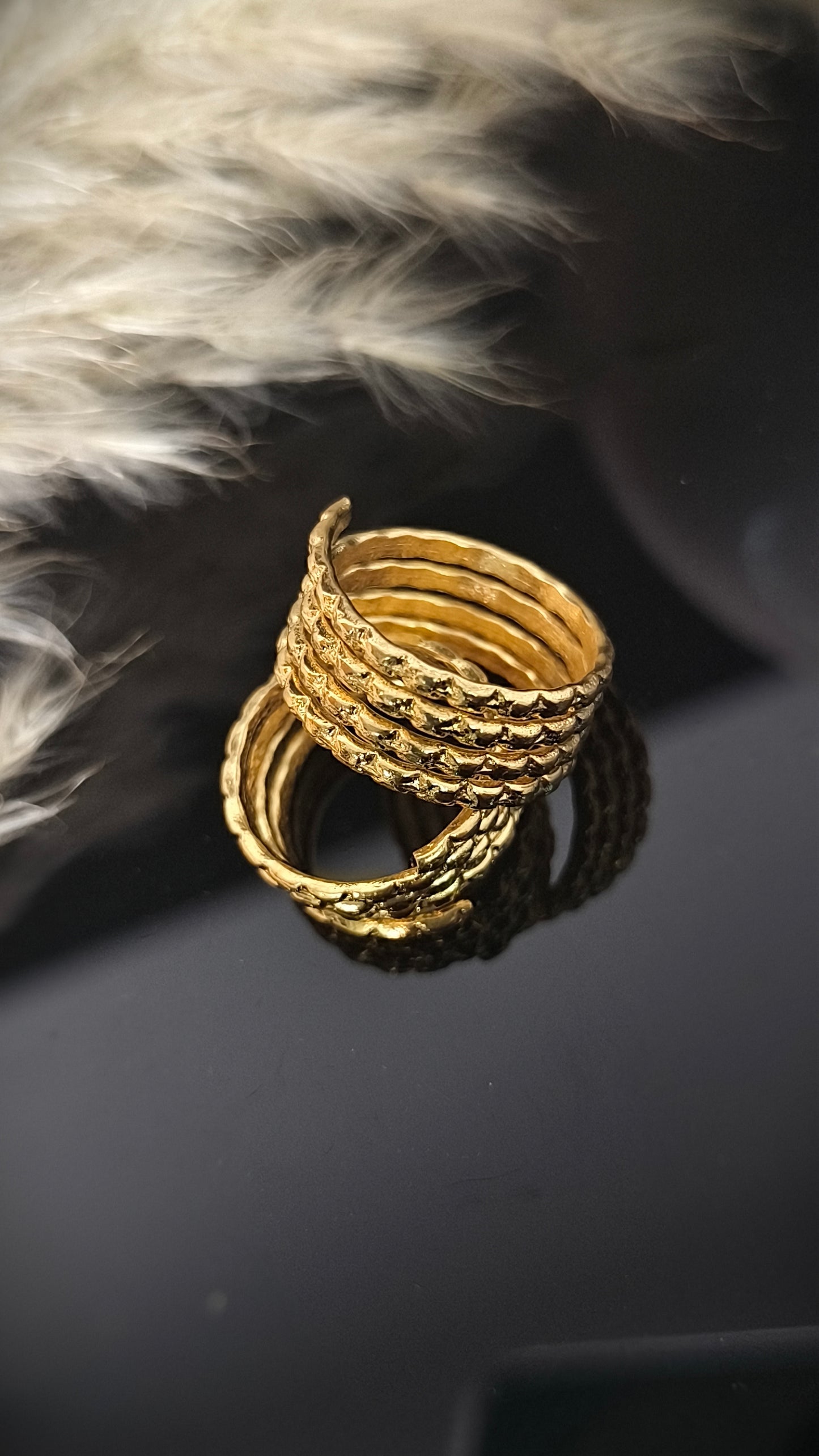 Panchaloham Desiner Toe Rings(Adjustable)